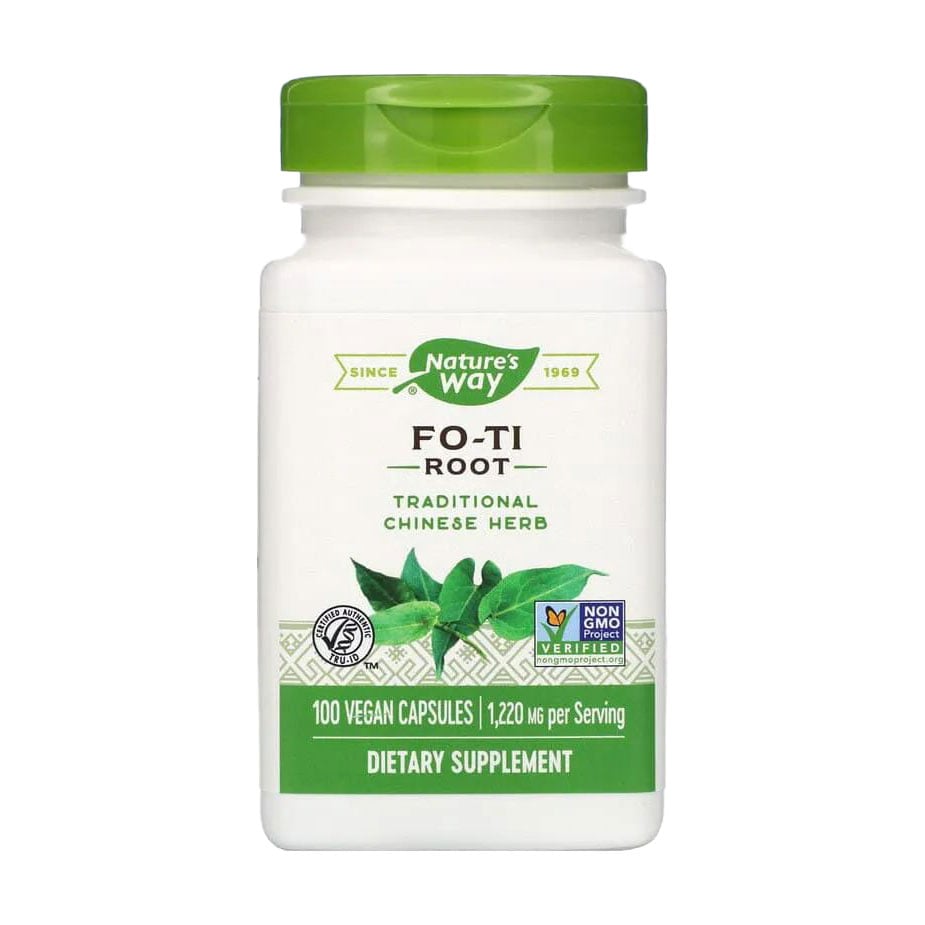 Корінь горця багатоквіткового Nature's Way Fo-Ti Root 1220 мг, 100 веганських капсул